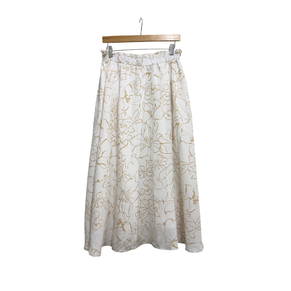 Pietro Brunelli‎ Milano Floral Maternity Midi Skirt Made in Italy Women's Medium